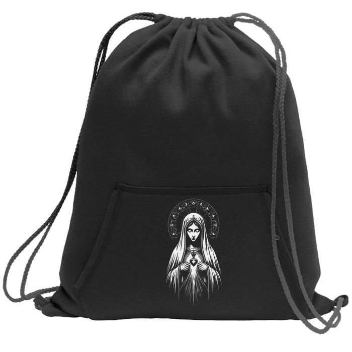 Our Lady Of Fatima Mother Mary Saint Mary Powerful Symbol Sweatshirt Cinch Pack Bag