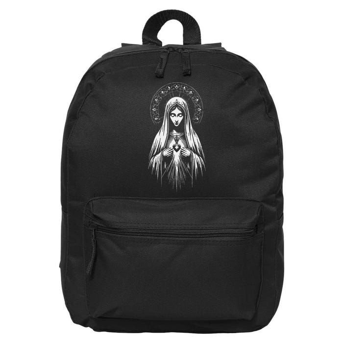 Our Lady Of Fatima Mother Mary Saint Mary Powerful Symbol 16 in Basic Backpack