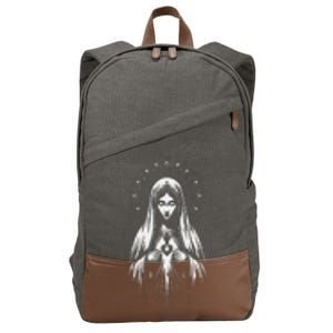 Our Lady Of Fatima Mother Mary Saint Mary Powerful Symbol Cotton Canvas Backpack