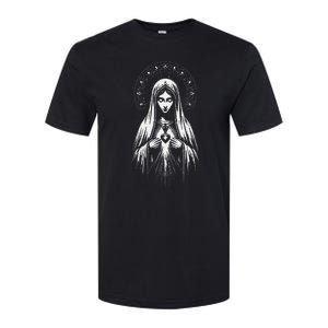 Our Lady Of Fatima Mother Mary Saint Mary Powerful Symbol Softstyle CVC T-Shirt