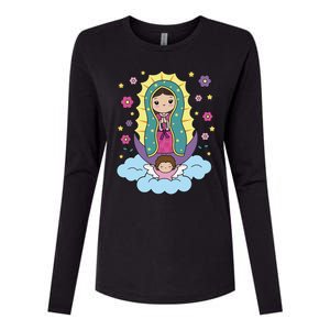 Our Lady Of Guadalupe Mexico Womens Cotton Relaxed Long Sleeve T-Shirt