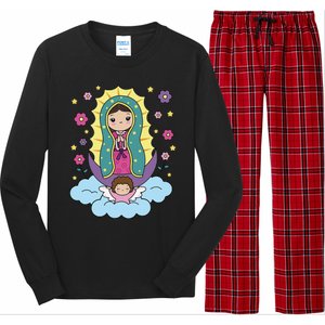 Our Lady Of Guadalupe Mexico Long Sleeve Pajama Set