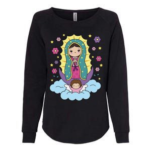 Our Lady Of Guadalupe Mexico Womens California Wash Sweatshirt