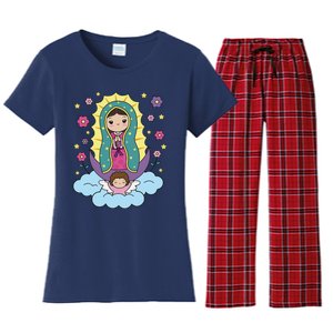 Our Lady Of Guadalupe Mexico Women's Flannel Pajama Set