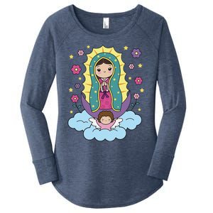 Our Lady Of Guadalupe Mexico Women's Perfect Tri Tunic Long Sleeve Shirt