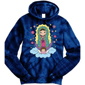 Our Lady Of Guadalupe Mexico Tie Dye Hoodie