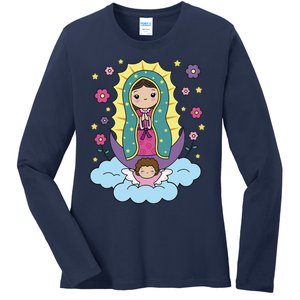 Our Lady Of Guadalupe Mexico Ladies Long Sleeve Shirt