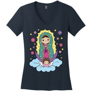 Our Lady Of Guadalupe Mexico Women's V-Neck T-Shirt