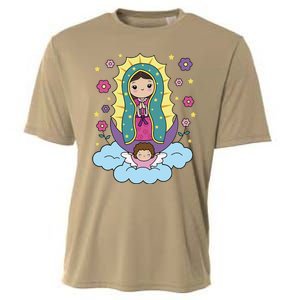 Our Lady Of Guadalupe Mexico Cooling Performance Crew T-Shirt