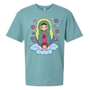 Our Lady Of Guadalupe Mexico Sueded Cloud Jersey T-Shirt