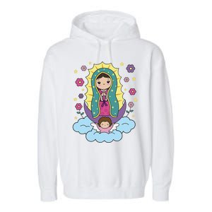 Our Lady Of Guadalupe Mexico Garment-Dyed Fleece Hoodie