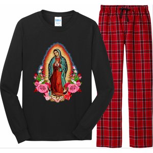 Our Lady Of Guadalupe Saint Virgin Mary Funny Gift Long Sleeve Pajama Set