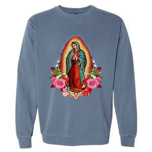 Our Lady Of Guadalupe Saint Virgin Mary Funny Gift Garment-Dyed Sweatshirt