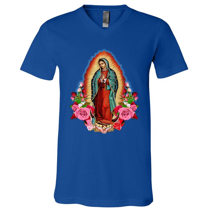 Our Lady Of Guadalupe Saint Virgin Mary Funny Gift V-Neck T-Shirt