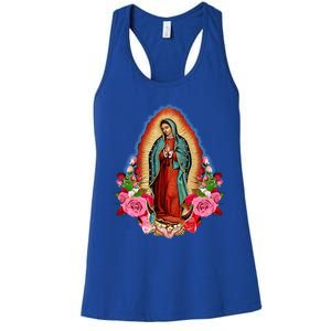 Our Lady Of Guadalupe Saint Virgin Mary Funny Gift Women's Racerback Tank