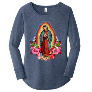 Our Lady Of Guadalupe Saint Virgin Mary Funny Gift Women's Perfect Tri Tunic Long Sleeve Shirt