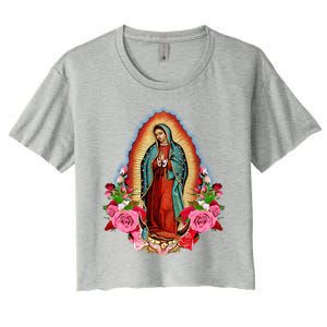 Our Lady Of Guadalupe Saint Virgin Mary Funny Gift Women's Crop Top Tee