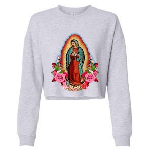 Our Lady Of Guadalupe Saint Virgin Mary Funny Gift Cropped Pullover Crew