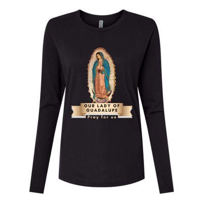 Our Lady Of Guadalupe Mary Catholic Religious Gift Womens Cotton Relaxed Long Sleeve T-Shirt