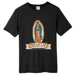 Our Lady Of Guadalupe Mary Catholic Religious Gift Tall Fusion ChromaSoft Performance T-Shirt