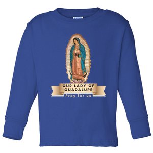 Our Lady Of Guadalupe Mary Catholic Religious Gift Toddler Long Sleeve Shirt