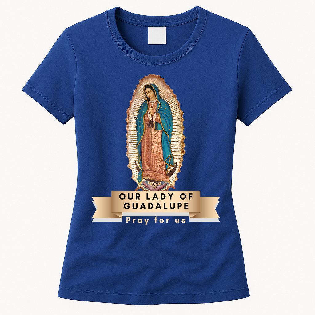 Our Lady Of Guadalupe Mary Catholic Religious Gift Womens T-Shirt