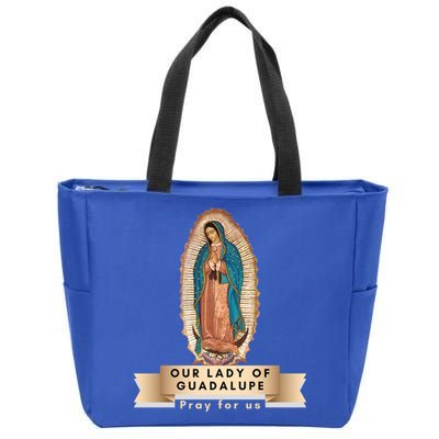 Our Lady Of Guadalupe Mary Catholic Religious Gift Zip Tote Bag