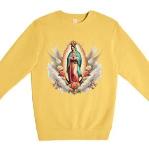 Our Lady Of Guadalupe Virgin Mary Catholic Saint Premium Crewneck Sweatshirt