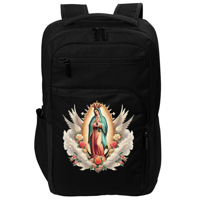 Our Lady Of Guadalupe Virgin Mary Catholic Saint Impact Tech Backpack