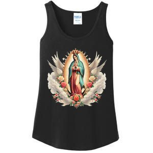 Our Lady Of Guadalupe Virgin Mary Catholic Saint Ladies Essential Tank