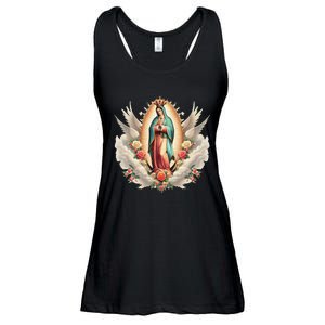 Our Lady Of Guadalupe Virgin Mary Catholic Saint Ladies Essential Flowy Tank