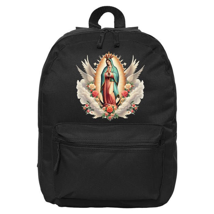 Our Lady Of Guadalupe Virgin Mary Catholic Saint 16 in Basic Backpack