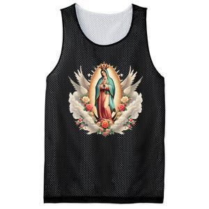 Our Lady Of Guadalupe Virgin Mary Catholic Saint Mesh Reversible Basketball Jersey Tank