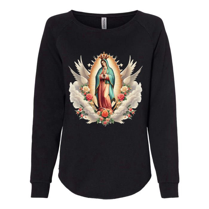 Our Lady Of Guadalupe Virgin Mary Catholic Saint Womens California Wash Sweatshirt