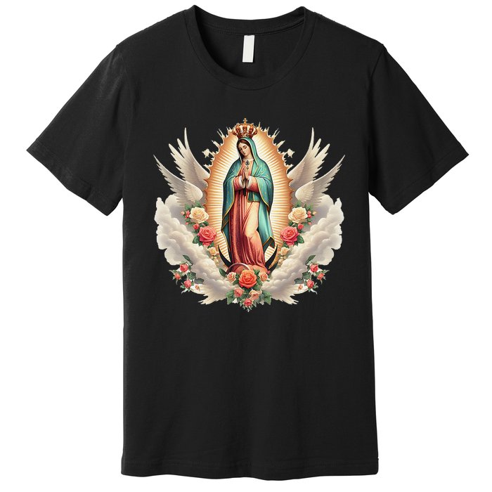 Our Lady Of Guadalupe Virgin Mary Catholic Saint Premium T-Shirt