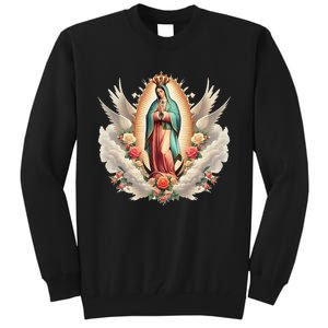 Our Lady Of Guadalupe Virgin Mary Catholic Saint Tall Sweatshirt