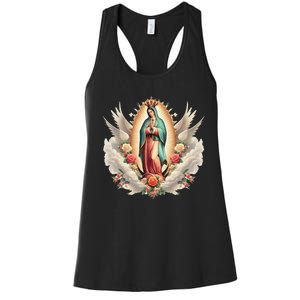 Our Lady Of Guadalupe Virgin Mary Catholic Saint Women's Racerback Tank