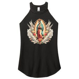 Our Lady Of Guadalupe Virgin Mary Catholic Saint Women's Perfect Tri Rocker Tank