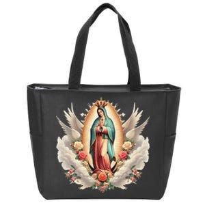 Our Lady Of Guadalupe Virgin Mary Catholic Saint Zip Tote Bag