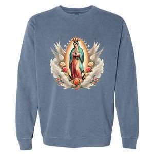 Our Lady Of Guadalupe Virgin Mary Catholic Saint Garment-Dyed Sweatshirt