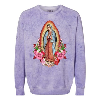 Our Lady Of Guadalupe Colorblast Crewneck Sweatshirt