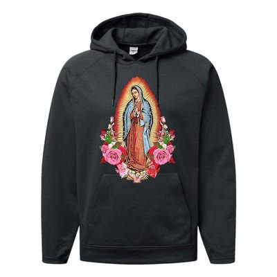 Our Lady Of Guadalupe Performance Fleece Hoodie