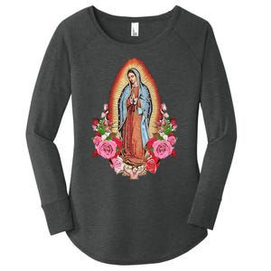 Our Lady Of Guadalupe Women's Perfect Tri Tunic Long Sleeve Shirt