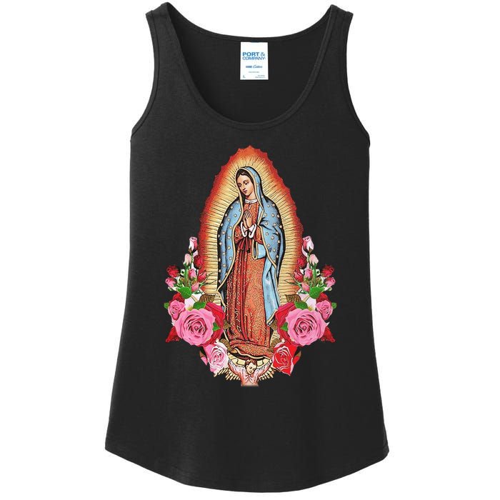 Our Lady Of Guadalupe Ladies Essential Tank