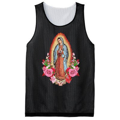 Our Lady Of Guadalupe Mesh Reversible Basketball Jersey Tank