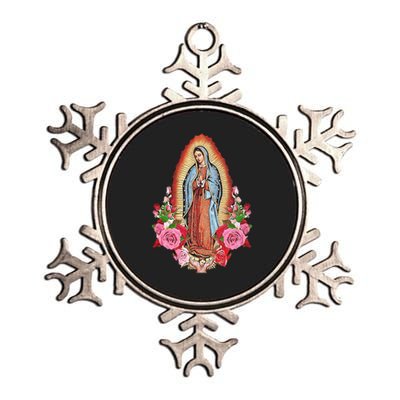 Our Lady Of Guadalupe Metallic Star Ornament