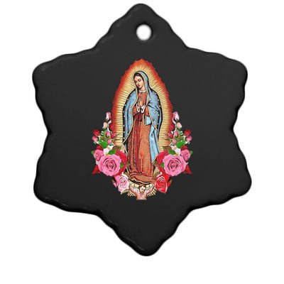 Our Lady Of Guadalupe Ceramic Star Ornament