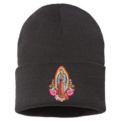 Our Lady Of Guadalupe Sustainable Knit Beanie