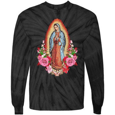 Our Lady Of Guadalupe Tie-Dye Long Sleeve Shirt