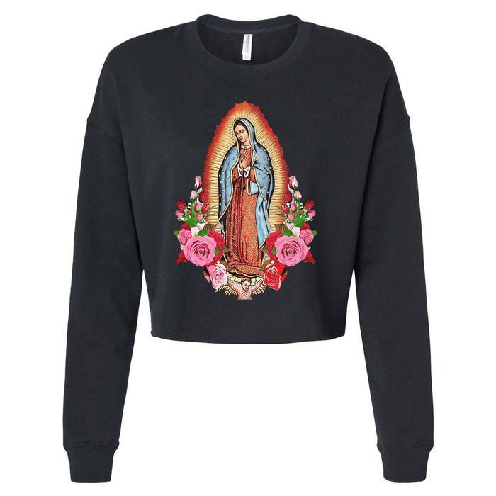 Our Lady Of Guadalupe Cropped Pullover Crew